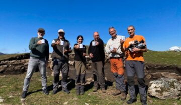 Gravación dunha reportaxe para TVE